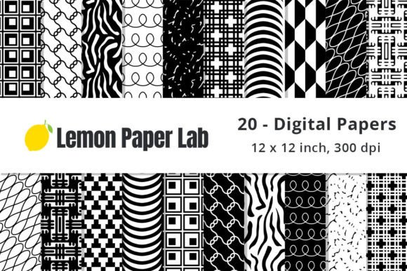 Download Unique Black &amp; White Geometric Patterns - Black Collection