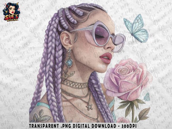 Download Lilac Braided Beauty | Feminine PNG - Lilac Collection