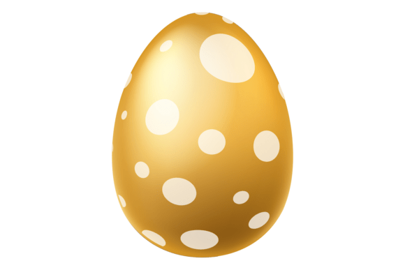 Download Festive Golden Easter Egg with Ornamenta - Festive Collection