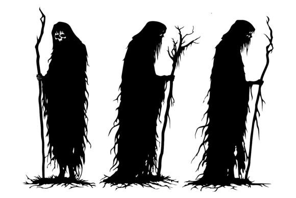 Download Undead Lich Silhouette Black - Black Collection
