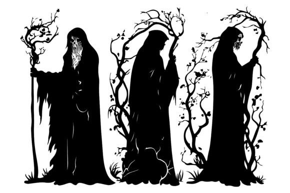 Download Undead Lich Silhouette Black - Black Collection