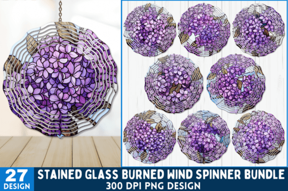 Download Burned Lilac Flowers Wind Spinner - Lilac Collection
