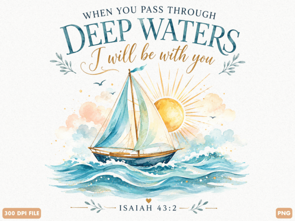 Download Deep Waters Faith Sailboat PNG - Deep Collection