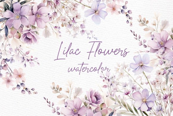 Download Watercolor Lilac Flowers Png Lilac Png - Lilac Collection