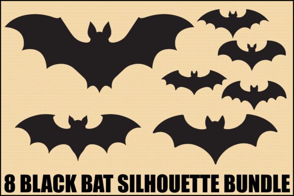 Download Black Bat Silhouette Bundle - Black Collection