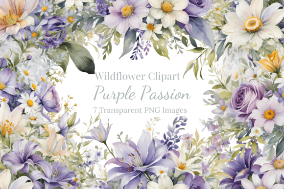 Download Purple Passion Floral Sublimation PNG - Passion Collection