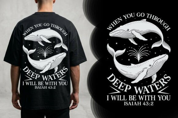 Download Deep Waters Isaiah 43 Christian Tee - Deep Collection