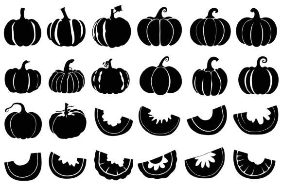 Download Pumpkin Silhouette SVG - Pumpkin silhouette Collection