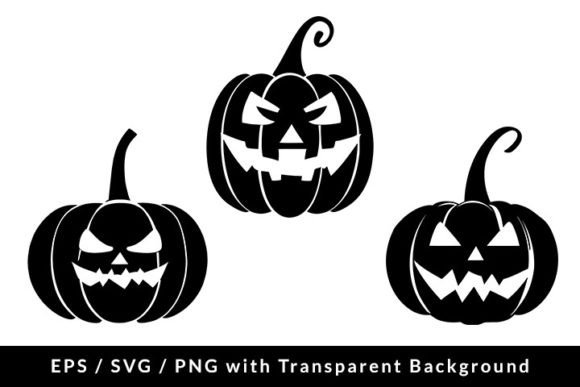 Download Halloween Pumpkin Silhouette SVG/EPS/PNG - Pumpkin silhouette Collection