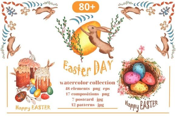 Download Easter Collection. Watercolor - Premium Resources