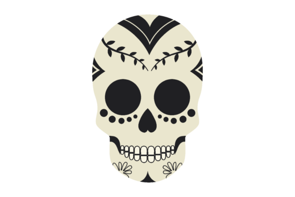 Download Black &amp; White Sugar Skull - Black Collection