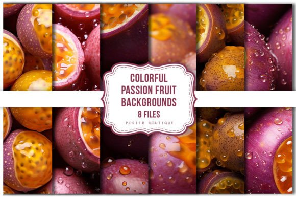 Download Colorful Passion Fruit Backgrounds Pack - Passion Collection