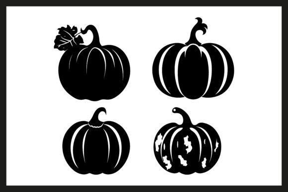 Download Pumpkin Silhouette Logo Clipart Vector - Pumpkin silhouette Collection